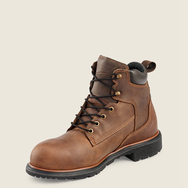 Red Wing Safety Boots Brown - Mens Dynaforce® - 6-inch Toe - 4907-UTNCQ